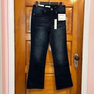 William Rast Midrise Crop Boot Cut Dark Wash Jeans Women’s 24